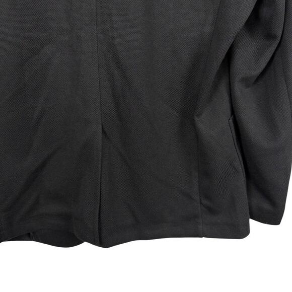 PJ Paul Jones Mens Knit Stretch Washable Suit Jacket Solid Black Blazer sz M - Picture 11 of 16